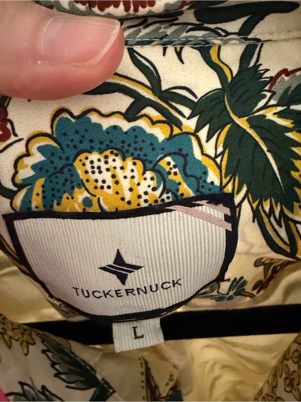 Tuckernuck Cream Floral Maxi Dress with Multicolor Botanical Print - Picture 6 of 7
